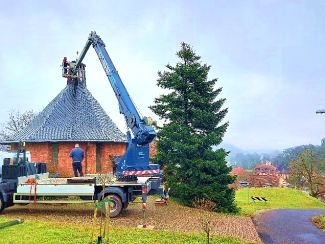 Kapelle Laudenbach wird repariert